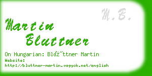 martin bluttner business card